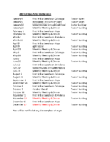 2019 Calistoga Parlor Calendar
